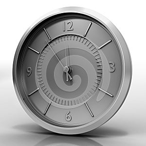 Chrome watch on white