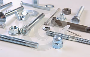 chromeplated bolts and nuts