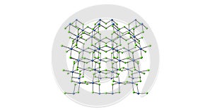 Chromic chloride molecular structure isolated on white
