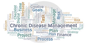 Chronic Disease Management word cloud, made with text only.