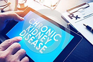 Chronic kidney disease CKD.