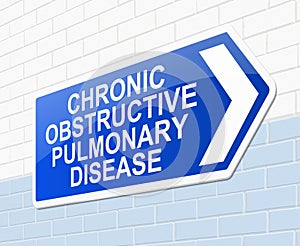 Chronic obstructive pulmonary disease concept. photo