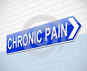 Chronic pain concept.