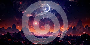 Chronicle of Constellations: A night sky filled with constellations