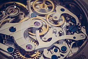 Chronograph mechanical watch movement