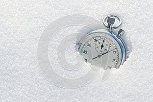 Chronograph in snow