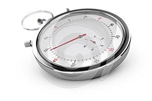 Chronograph, Stopwatch Over White