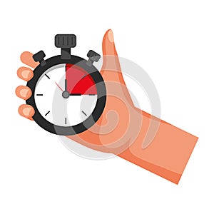 Chronometer time clock stopwatch cartoon