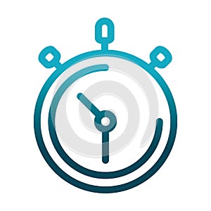 Chronometer time speed science and research gradient style icon