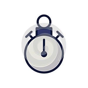 Chronometer timer line and fill style icon