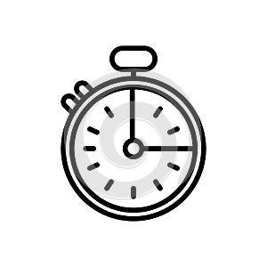 Chronometer timer line style icon