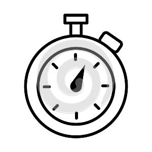 Chronometer timer line style icon