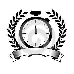 chronometer watch emblem icon