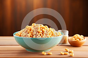 Chrunchy Cornflakes and Milk for Breakfast. AI Generated