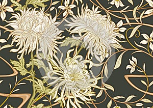 Chrysanthemum decorative flowers