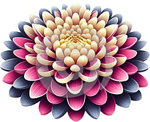 Chrysanthemum Flower Blossom Beauty Color Illustration