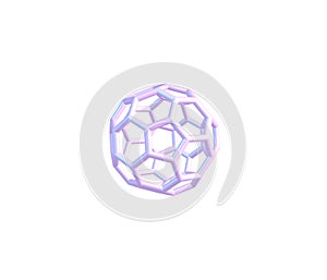 Chrysene molecular structure on black background