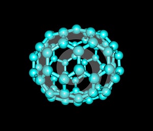Chrysene molecular structure on black background