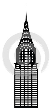 Chrysler Building New York vector illustration