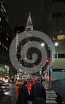 Chrysler building by night, New York, USA