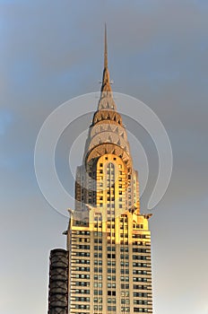 Chrysler Building at sunset, New York City