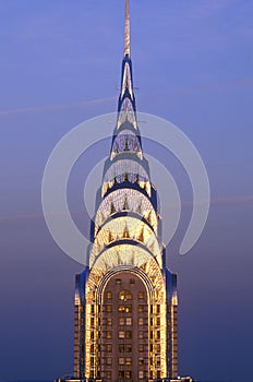 Chrysler Building at sunset, New York City, NY