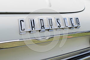 Chrysler 300G emblem on display