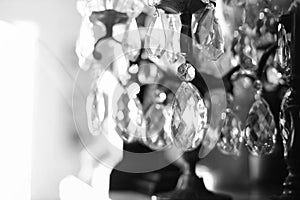 Chrystal chandelier close up