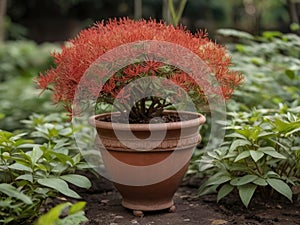 Chuan Xiong (Ligusticum chuanxiong) in the garden