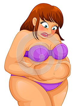 Chubby woman photo