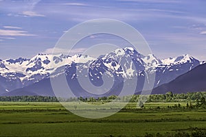 The Chugach Mountains Southeast of Anchorage Alaska