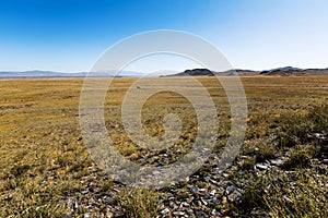 Chui steppe and mountains. Kosh-Agachsky district of the Altai Mountains