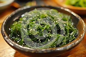 Chuka seaweed with sesame in a bowl