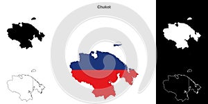 Chukot outline map