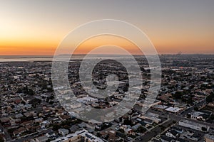 Chula Vista, California, aerial view of city.