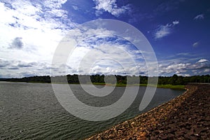 Chulabhorn dam,located at Chaiyaphum Province ,THAILAND .