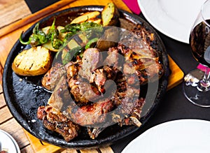 Chuleton de buey in spanish restaurant photo