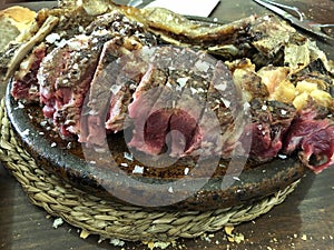 Chuleton, typical beef steak of the Basc Country photo