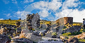 Lagarto chullpa, the most famous Sillustani tomb -peru 32 photo