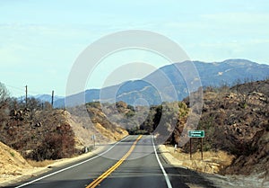 Chumash Highway, California landscape
