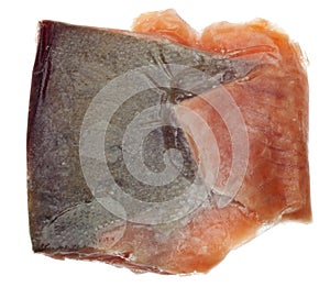 Chunk of Frozen Salmon Fish