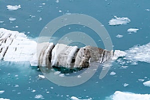 A chunk of ice or growler in Glacier Bay National Park, Alaska