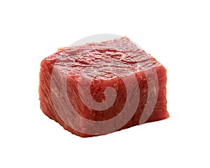 Chunk of raw red meat