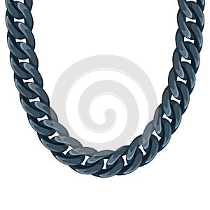 Chunky chain plastic black necklace or bracelet