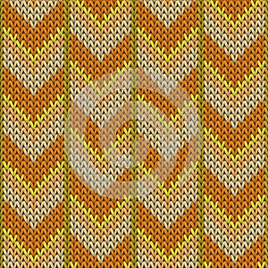 Chunky downward arrow lines knitted texture