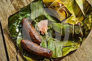 Chunky Laotian Sausage and fermented meat