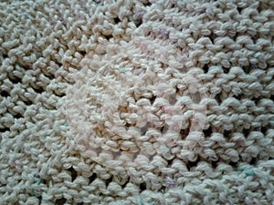 Chunky mesh lace knitting folded 1 of 3