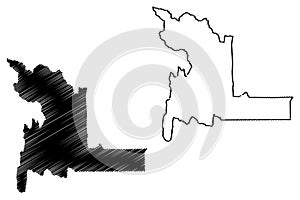 Chuquisaca Department Plurinational State of Bolivia, Departments of Bolivia map vector illustration, scribble sketch Chuquisaca photo