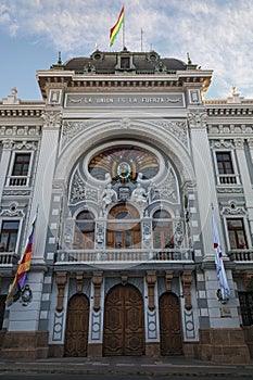 Chuquisaca Governorship Palace at Plaza 25 de Mayo Square in Sucre