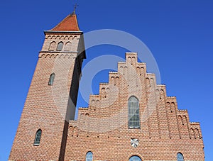 Church against a blue sky
